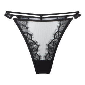 LingaDore 8007 Bügel-BH mit String schwarz (100% Polyamid) 80B