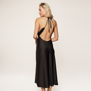 LingaDore 8005 Negligée lang schwarz (100% Polyester) L
