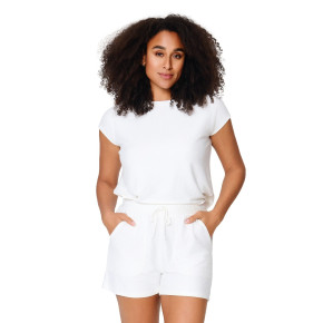 LingaDore Daily Beachwear 8221 Set Top+Shorts off white (95% Modal, 5% Elasthan) XL