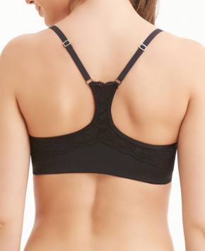 Montelle Racerback BH schwarz (84% Polyamid, 16% Elasthan) Schwarz / 75B