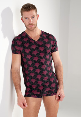 HOM Carlyle Tee-Shirt V-Neck (86% Polyamid, 14%  Elasthan) L