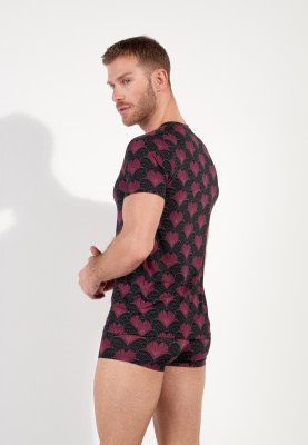 HOM Carlyle Tee-Shirt V-Neck (86% Polyamid, 14%  Elasthan) M