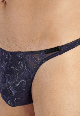 HOM Purple G-String (81% Polyamid, 13% Elasthan, 3%metallisiertes Polyester, 3% Polyester) L