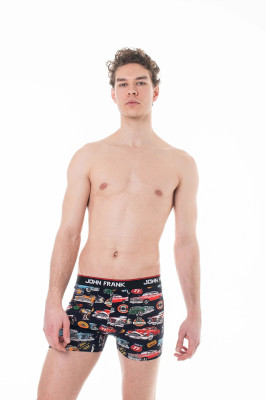 JOHN FRANK Retro Car Boxer (95% Baumwolle, 5% Elasthan) S