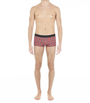 HOM King Boxer rot/schwarz/weiß (82% Polyamid, 18% Elasthan) S