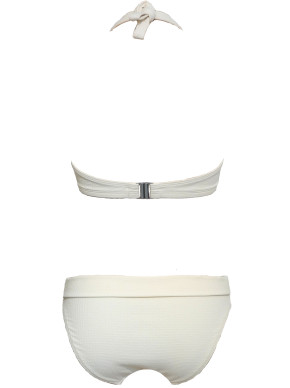 WASSERSTOFF 43 986 Neckring Bikini jacquard-cream season 2025 (88% Polyamid, 12% Elasthan) 42D