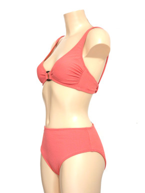 WASSERSTOFF 43 986 Neckring Bikini Jacquard season 2025 (88% Polyamid, 12% Elasthan) 40D / jacquard-blush