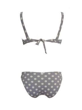 WASSERSTOFF 43 943 Shell Butterfly Bikini Grace grey-cream (90% Polyamid, 10% Elasthan) 38B