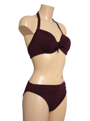 WASSERSTOFF 43 952 Shell Butterfly Bikini True Love uni verschiedene Farben (80% Polyamid, 20% Elasthan) 42D / vino