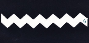 WASSERSTOFF 43 421 Badeanzug Chevron verschiedene Farbvarianten (80% Polyamid, 20% Elasthan) Schwarz / 42/XL