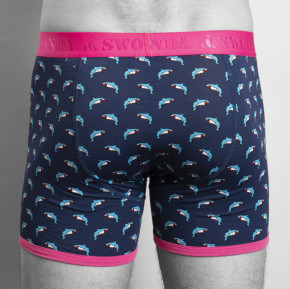 Swole Panda Shark Bamboo Boxers (95% Bamboo-Viskose, 5% Elasthan) L