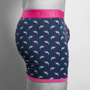 Swole Panda Shark Bamboo Boxers (95% Bamboo-Viskose, 5% Elasthan) XL
