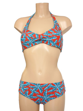 WASSERSTOFF 43 961 D Bikini Twisted True Love mit Wende-Top Hawaii-Hawaii (80% Polyamid, 20% Elasthan) 38D